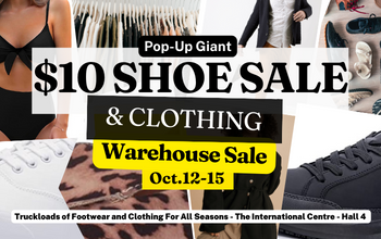 $10.00 Shoe Sale & Clothing Warehouse Sale