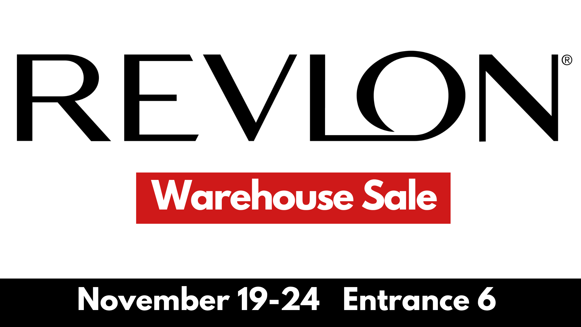 Revlon Warehouse Sale 